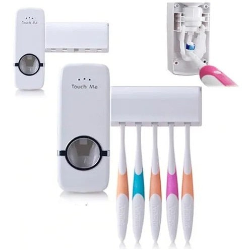 aplicador de pasta de dente Automático + Suporte para 5 escovas
